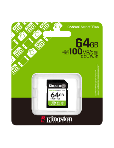 Card de Memorie Kingston Canvas Select Plus, 64GB (SDS3/64GB)