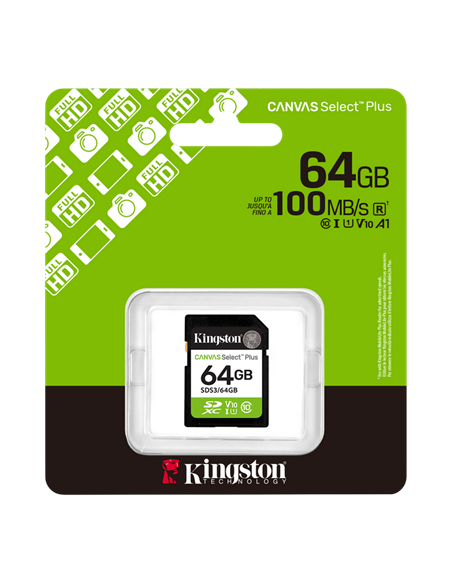 Card de Memorie Kingston Canvas Select Plus, 64GB (SDS3/64GB)