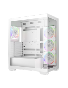 Carcasă PC Deepcool CG580 4F V2, Midi-Tower, Fără PSU, Alb
