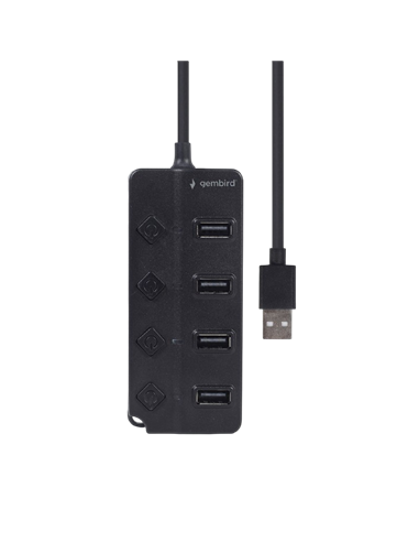 Adaptor Hub Gembird UHB-U2P4P-01, Negru