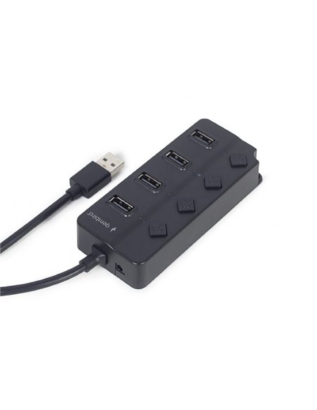 Adaptor Hub Gembird UHB-U2P4P-01, Negru