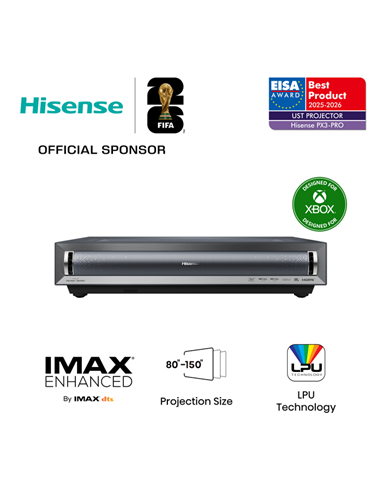 Проектор Hisense PX3-PRO, 3000ANSI Lumens, 4K UHD (3840×2160)