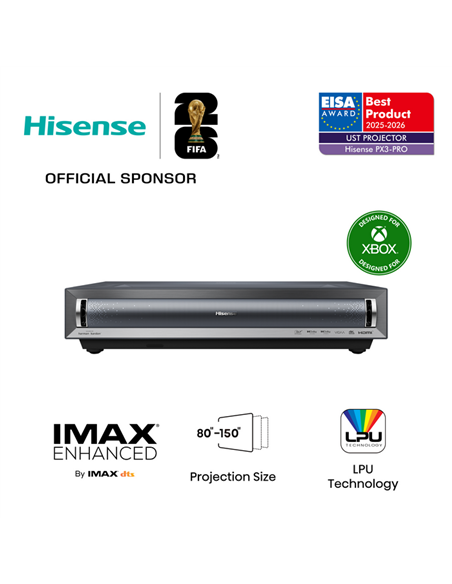 Proiector Hisense PX3-PRO, 3000ANSI Lumens, 4K UHD (3840×2160)