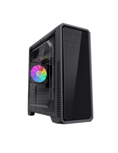 Carcasă PC Gamemax G561E-BK, Midi-Tower, Fără PSU, Negru