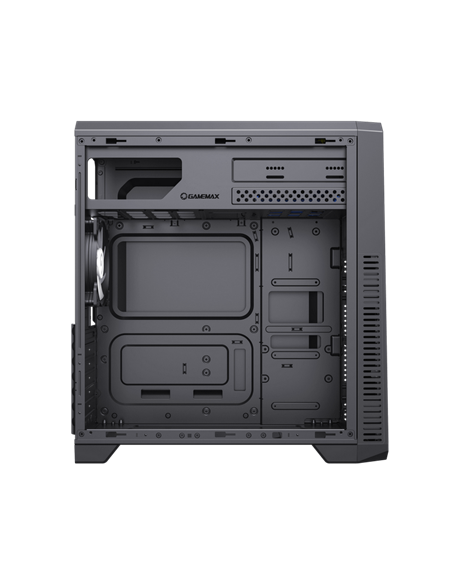 Компьютерный корпус Gamemax G561E-BK, Midi-Tower, Без блока питания, Чёрный