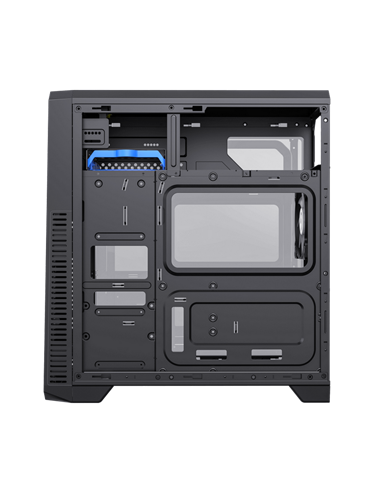 Carcasă PC Gamemax G561E-BK, Midi-Tower, Fără PSU, Negru