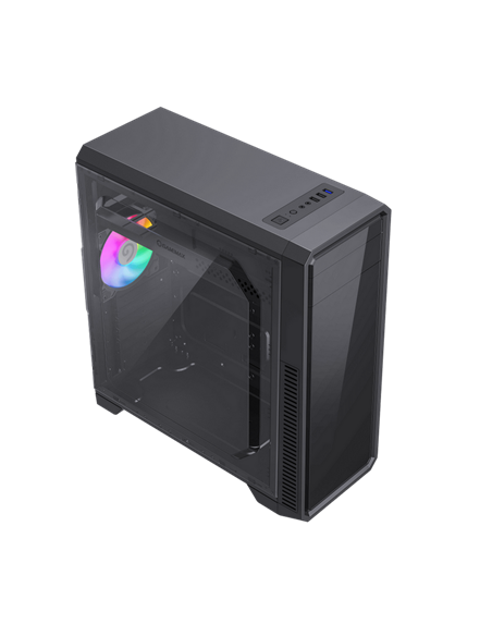 Компьютерный корпус Gamemax G561E-BK, Midi-Tower, Без блока питания, Чёрный