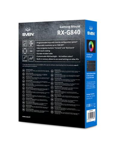 Gaming Mouse SVEN RX-G840, Negru