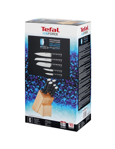 Набор ножей Tefal K232S574, Чёрный