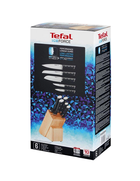 Набор ножей Tefal K232S574, Чёрный