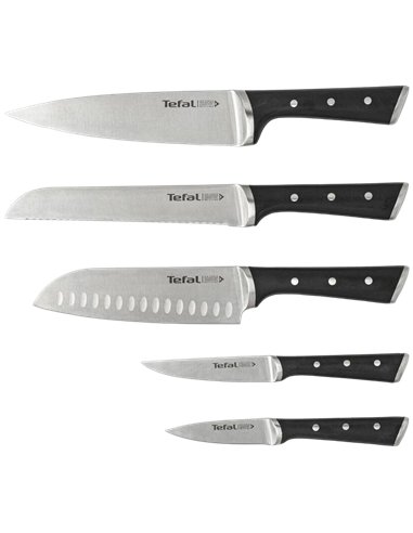 Набор ножей Tefal K232S574, Чёрный