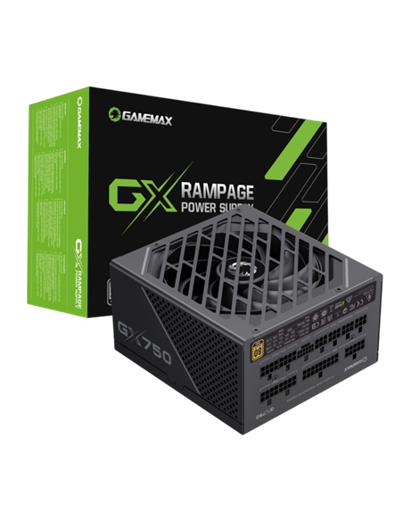 Блок питания для компьютеров Gamemax GX-750 PRO, 750Вт, ATX, Полностью модульный