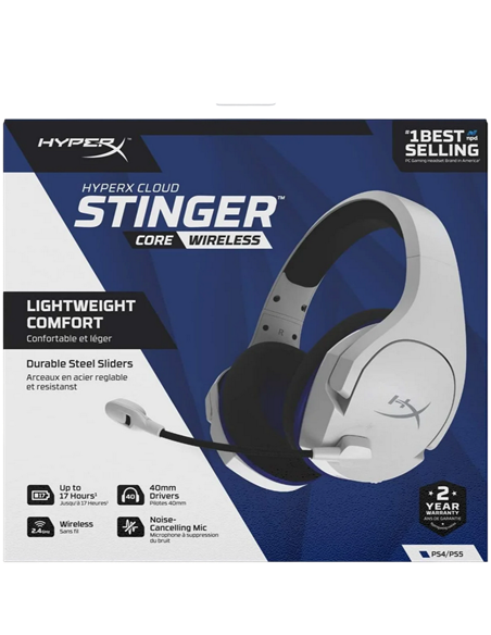 Игровая Гарнитура HyperX Cloud Stinger Core PS4, Беспроводной, Белый