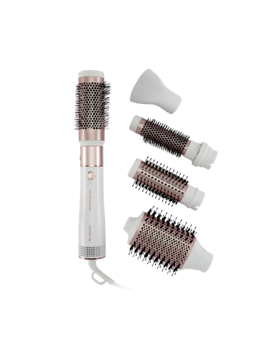 Uscător de păr-perie Polaris PHSB2111, 1200W, Alb | Aur Roz