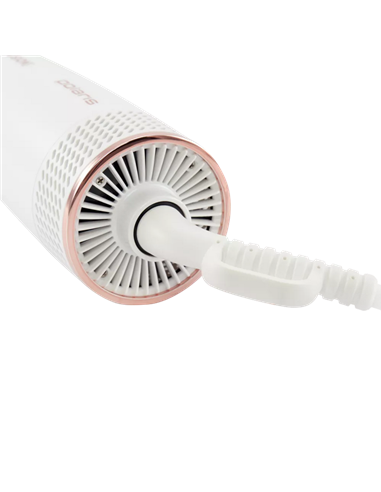 Uscător de păr-perie Polaris PHSB2111, 1200W, Alb | Aur Roz