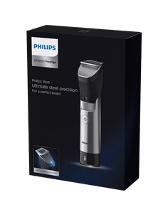 Trimmer pentru bărbați Philips BT9810/15, Argintiu/Negru 2