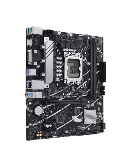 Материнская плата ASUS PRIME B760M-K D4, LGA1700, Intel B760, Micro-ATX