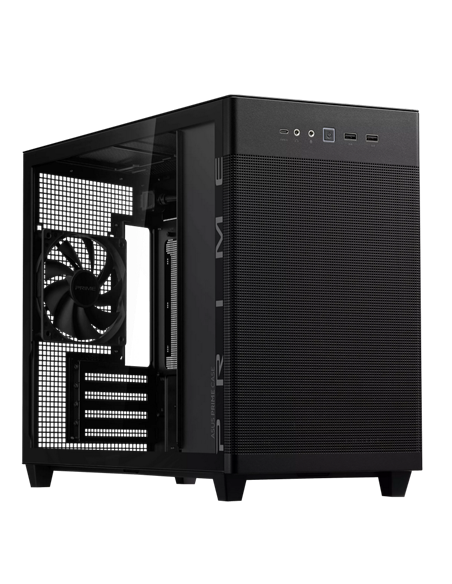 Компьютерный корпус ASUS Prime AP201 Tempered Glass Edition, Mini-Tower, Чёрный