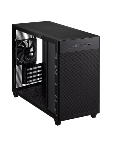 Carcasă PC ASUS Prime AP201 Tempered Glass Edition, Mini-Tower, Negru