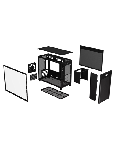 Carcasă PC ASUS Prime AP201 Tempered Glass Edition, Mini-Tower, Negru