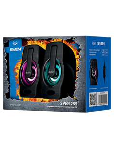 Компьютерные колонки 2.0 SVEN "255", Чёрный 2