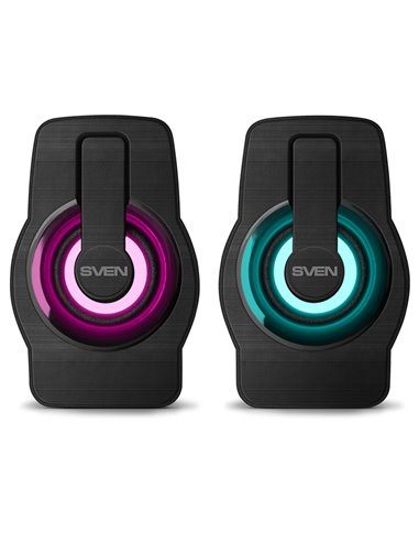 Компьютерные колонки 2.0 SVEN "255", Чёрный
