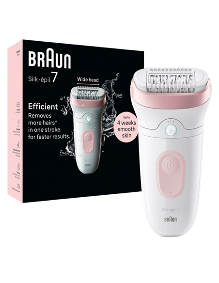 Epilator Braun SE7000, Alb | Roz
