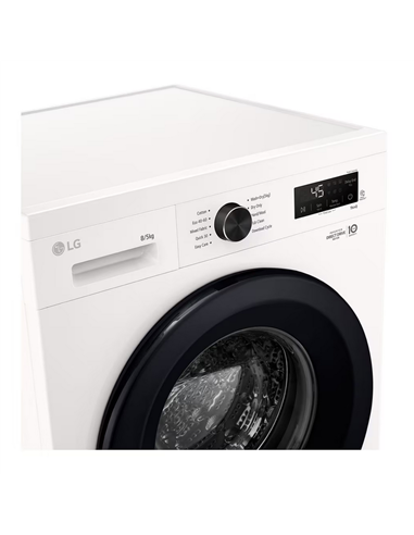 Стирально-сушильная машина LG W4X1085NWK, 8кг, Белый