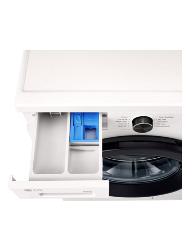 Mașină de spălat cu uscător LG W4X1085NWK, 8kg, Alb