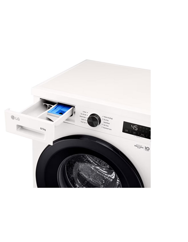 Стирально-сушильная машина LG W4X1085NWK, 8кг, Белый
