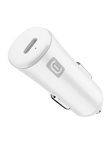Автомобильное зарядное устройство Cellularline USB-C, 20Вт, Белый