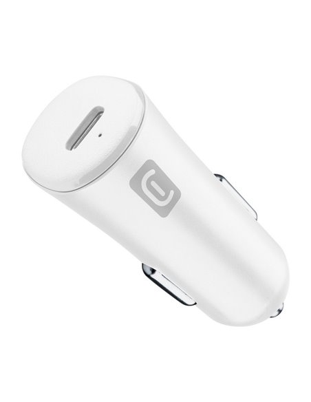Incărcător auto Cellularline USB-C, 20W, Alb