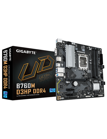 Материнская плата Gigabyte B760M D3HP DDR4, LGA1700, Intel B85, Micro-ATX