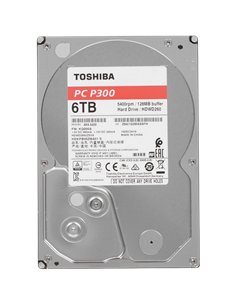 Жесткий диск Toshiba P300, 3.5", 6 ТБ <HDWD260UZSVA>