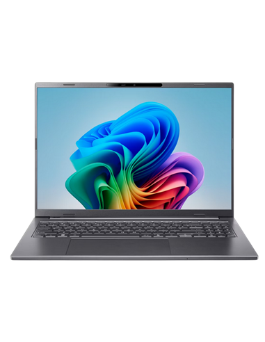 Ноутбук 16" Acer Aspire 16 AI OLED A16-52M, Steel Gray, Intel Core Ultra 7 258V, 32Гб/1024Гб, Linux eShell
