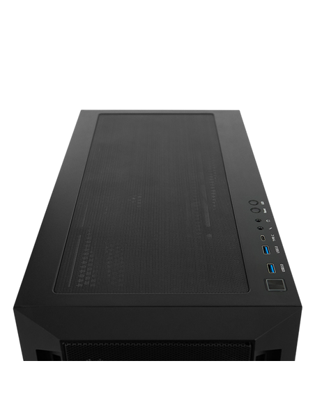 Компьютерный корпус Chieftec APEX Lumo, Midi-Tower, Без блока питания, Чёрный