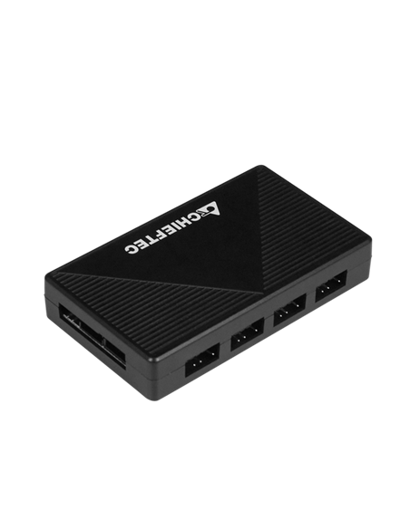 Компьютерный корпус Chieftec APEX Lumo, Midi-Tower, Без блока питания, Чёрный