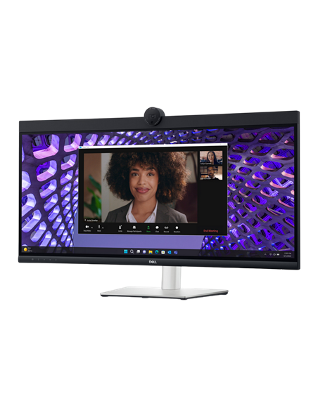 34" Monitor DELL P3424WEB, IPS 3440x1440 WQHD, Negru | Argintiu