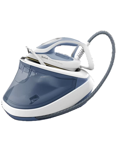 Fier de călcat cu generator de abur Tefal GV9710E0, 3000W, Alb Albastru