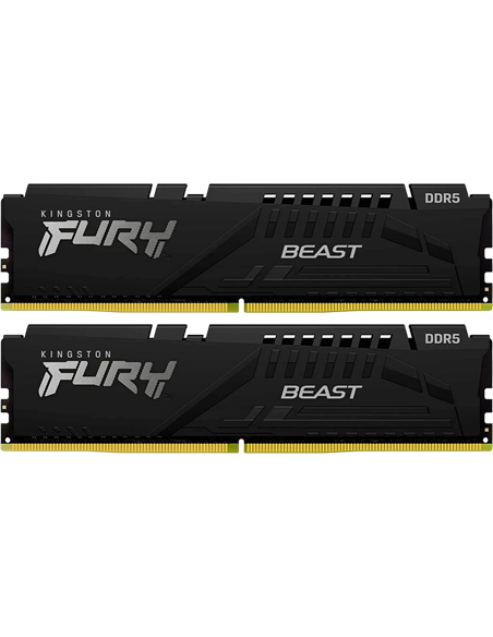 Оперативная память Kingston FURY Beast, DDR5 SDRAM, 6000 МГц, 64Гб, KF560C30BBEK2-64