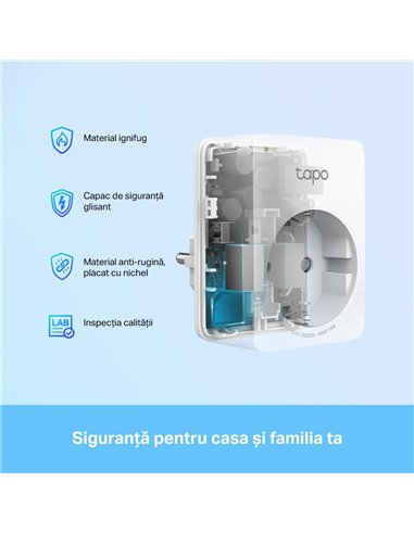 Priză inteligentă TP-LINK Tapo P110, Alb