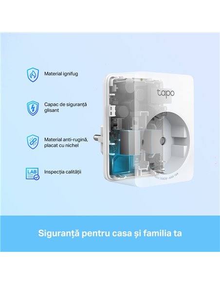 Priză inteligentă TP-LINK Tapo P110, Alb