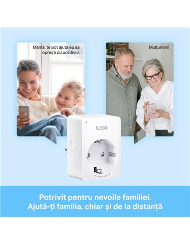 Priză inteligentă TP-LINK Tapo P110, Alb