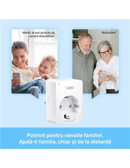 Priză inteligentă TP-LINK Tapo P110, Alb