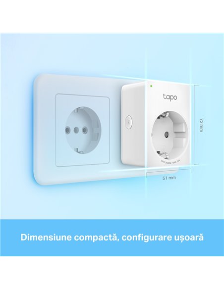 Priză inteligentă TP-LINK Tapo P110, Alb