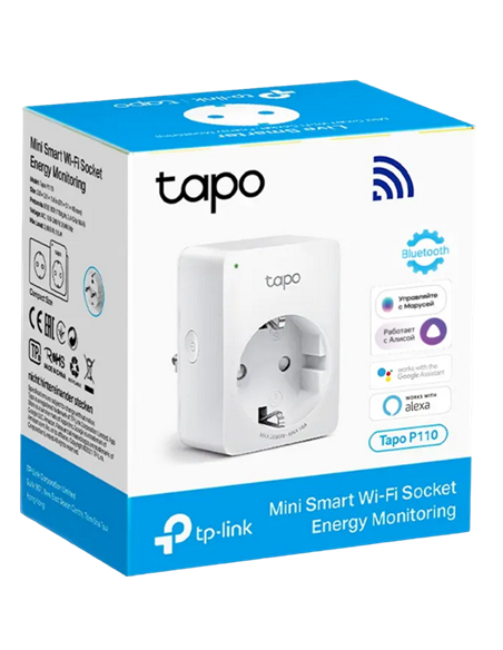 Priză inteligentă TP-LINK Tapo P110, Alb