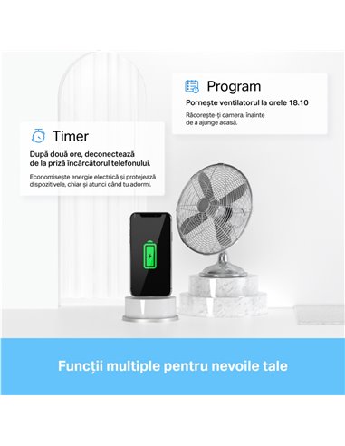 Priză inteligentă TP-LINK Tapo P110, Alb