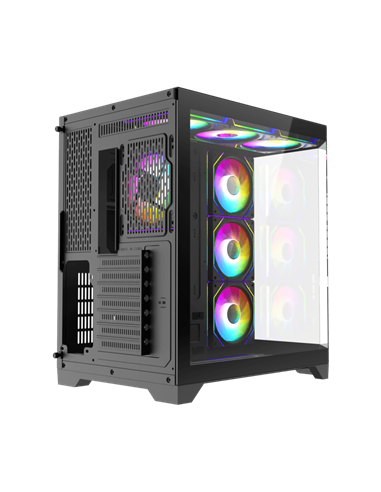 Компьютерный корпус Gamemax HYPE-A, Midi-Tower, Без блока питания, Чёрный