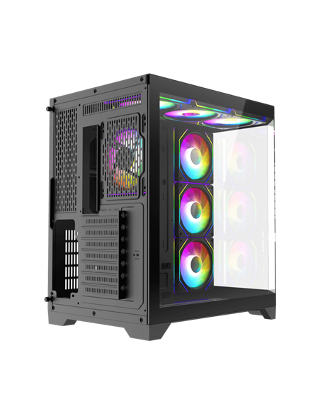 Carcasă PC Gamemax HYPE-A, Midi-Tower, Fără PSU, Negru