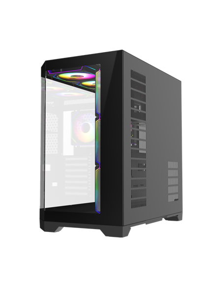 Компьютерный корпус Gamemax HYPE-A, Midi-Tower, Без блока питания, Чёрный